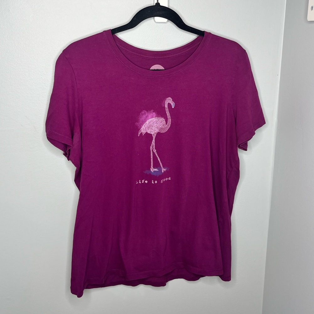 Life is Good flamingo shirt